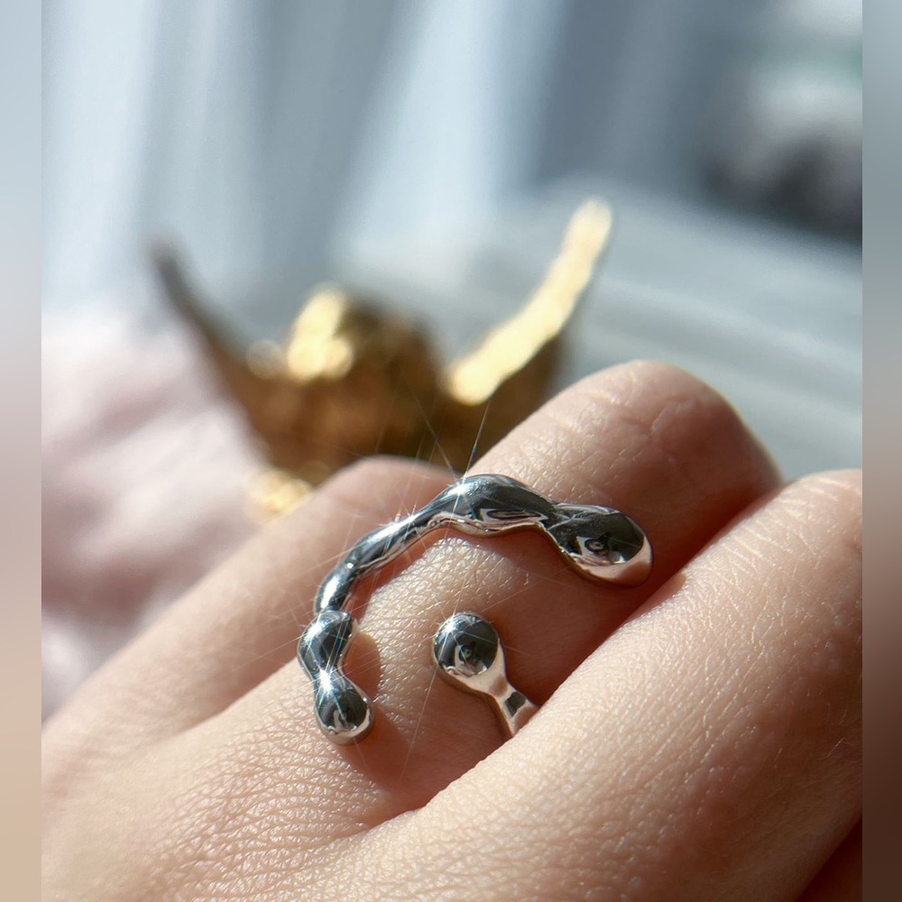 925 silver statement ring brand new
